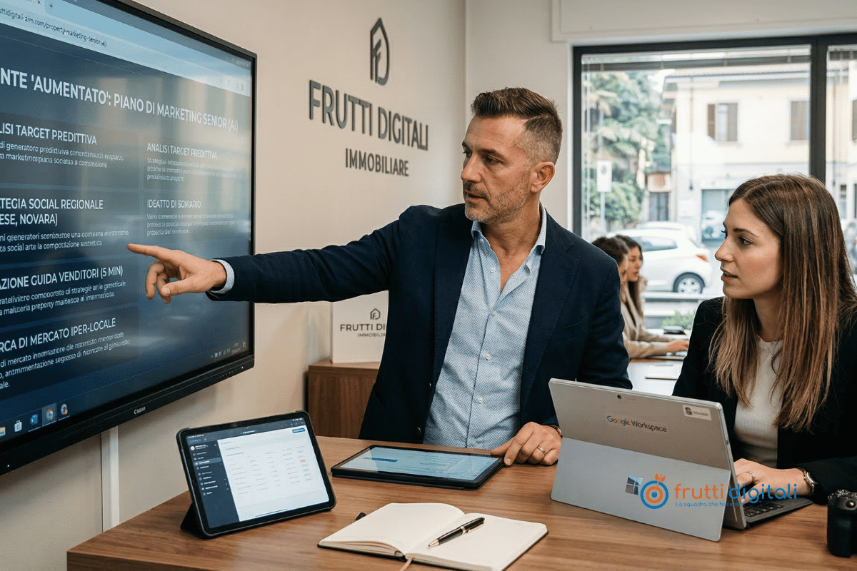 agente-immobiliare-aumentato-piano-marketing-ai Titolare agenzia Frutti Digitali a Varese usa AI per creare un piano di marketing senior e una guida venditori