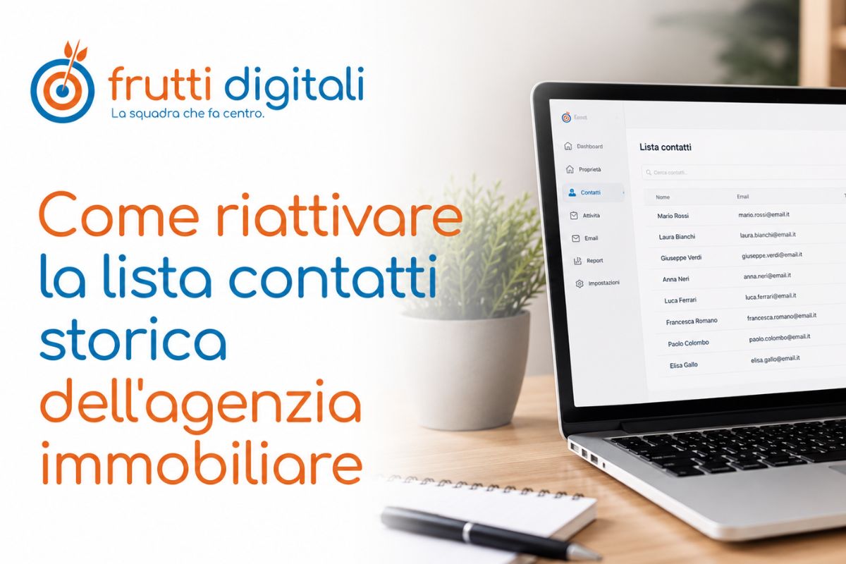 Strategie per riattivare la lista contatti dell’agenzia immobiliare Un agente immobiliare analizza la lista contatti storica sul CRM dell'agenzia per riattivare i vecchi clienti.