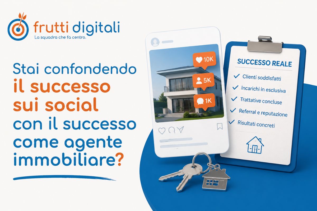 Like e follower non portano incarichi: l’errore di mentalità degli agenti immobiliari Agente immobiliare che guarda i like sui social senza ottenere incarichi