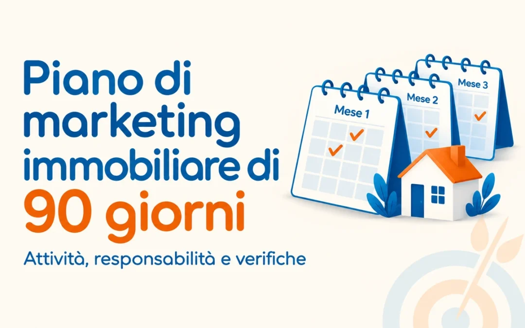 Piano di marketing immobiliare di 90 giorni: attività, responsabilità e verifiche
